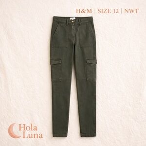 H&M WOMENS TWILL CARGO PANTS